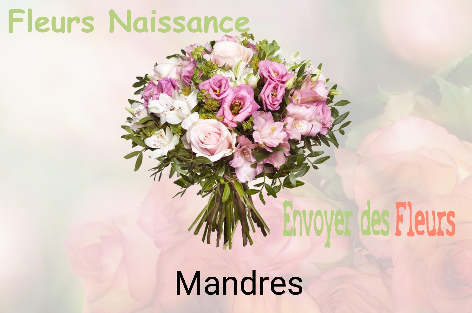 Bouquet de fleurs de naissance livré à Mandres